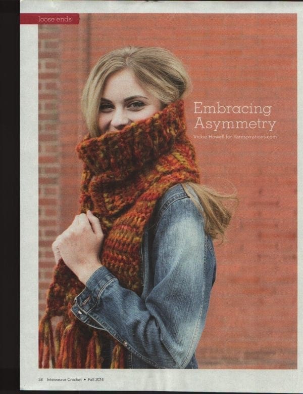 New Scarf Pattern in Interweave Crochet Fall! Vickie Howell