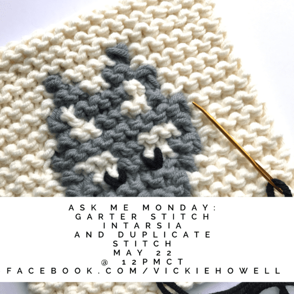 Garter Stitch Intarsia | Ask Me Monday with Vickie Howell
