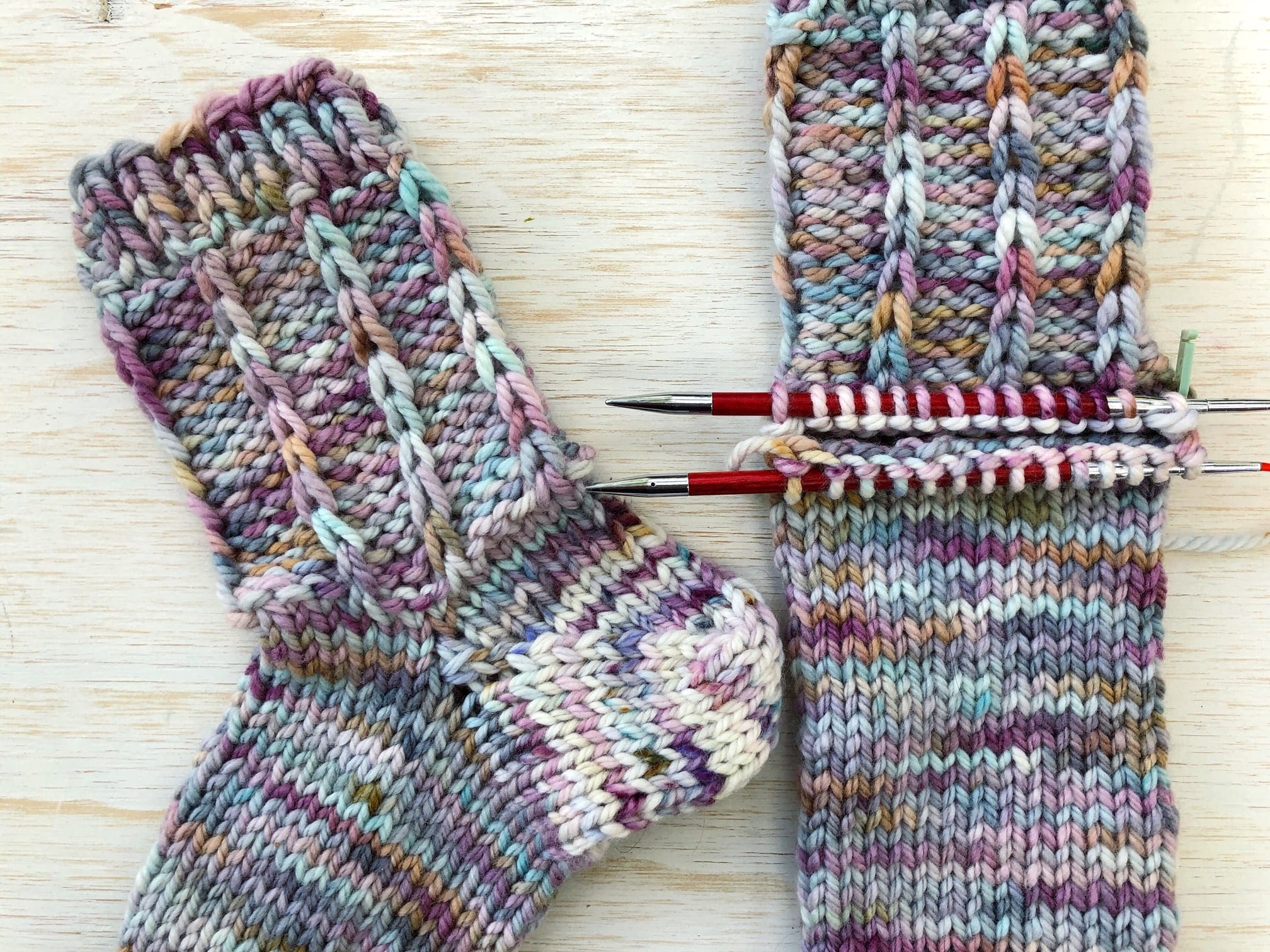 Afterthought Heel Knitting Socks Two At A Time Vickie Howell