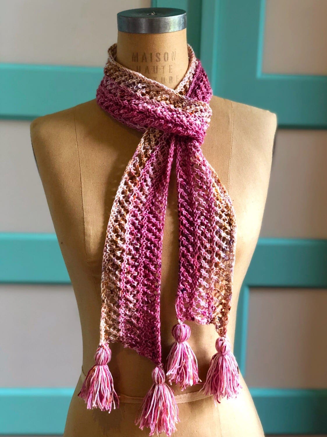 Springtime Skinny Scarf (Knit Version) Vickie Howell