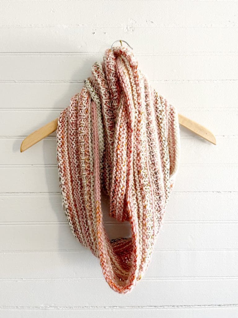 February Morning Knit Infinity Scarf by Vickie Howell | As Seen on Episode 223 of Ask Me Monday