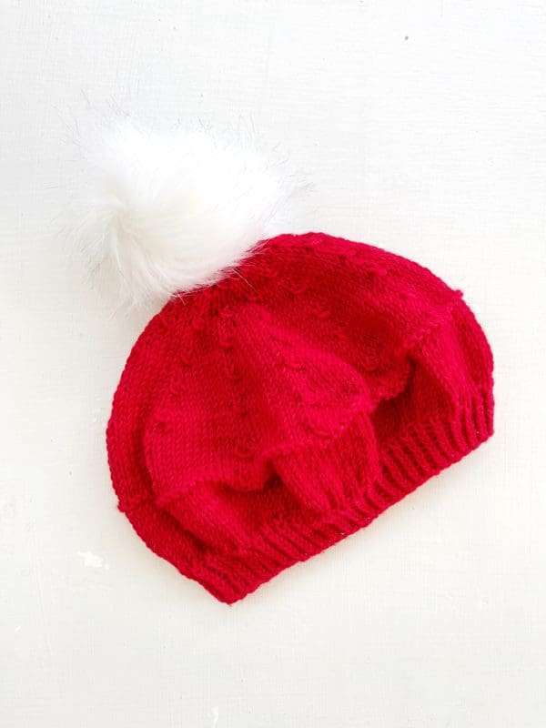 Santa's Sleigh Beret | Knit Pattern & Tutorial by Vickie Howell