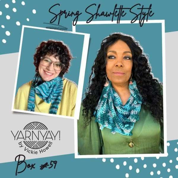 YarnYAY! Spring Shawlette Patterns by Afifa Sayeed and Vickie Howell