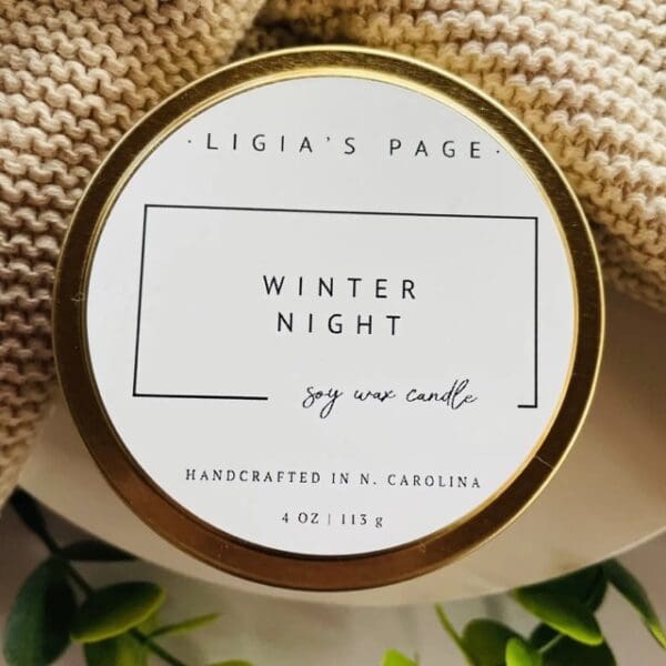 Winter's Night Candle by Ligia's Page for YarnYAY